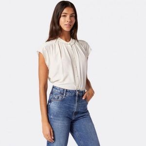 Joie Calais Blouse Porcelain Size XS